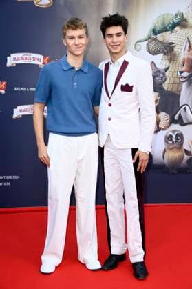 Leonard Conrads und Loris Sichrovsky bei der Premiere des Kinofilms Die Schule der magischen Tiere 4 im Zoo Palast. Berlin, 19.09.2025