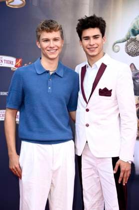 Leonard Conrads und Loris Sichrovsky bei der Premiere des Kinofilms Die Schule der magischen Tiere 4 im Zoo Palast. Berlin, 19.09.2025