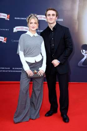 Emilia Pieske und Luis Vorbach bei der Premiere des Kinofilms Die Schule der magischen Tiere 4 im Zoo Palast. Berlin, 19.09.2025