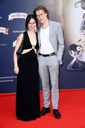 Purnima Grätz und Thilo Fridolin Matthes bei der Premiere des Kinofilms Die Schule der magischen Tiere 4 im Zoo Palast. Berlin, 19.09.2025