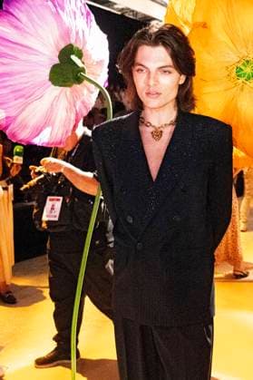 Damian Hurley bei der Lola Casademunt by Maite Fashion Show auf der Mercedes-Benz Fashion Week Madrid Spring Summer 2026 auf dem Messegelände Ifema. Madrid, 19.09.2025