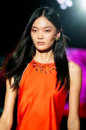 Model bei der Lola Casademunt by Maite Fashion Show auf der Mercedes-Benz Fashion Week Madrid Spring Summer 2026 auf dem Messegelände Ifema. Madrid, 19.09.2025