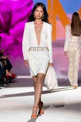 Model bei der Lola Casademunt by Maite Fashion Show auf der Mercedes-Benz Fashion Week Madrid Spring Summer 2026 auf dem Messegelände Ifema. Madrid, 19.09.2025