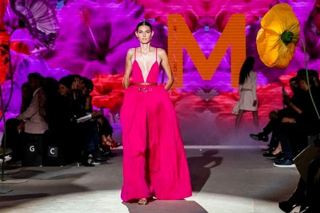 Model bei der Lola Casademunt by Maite Fashion Show auf der Mercedes-Benz Fashion Week Madrid Spring Summer 2026 auf dem Messegelände Ifema. Madrid, 19.09.2025