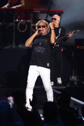 Sammy Hagar performs on stage during the iHeartRadio Music Festival Concerts at T-Mobile Arena in Las Vegas, Nevada on Friday, September 19, 2025.  LAV2025091915 JAMESxATOA