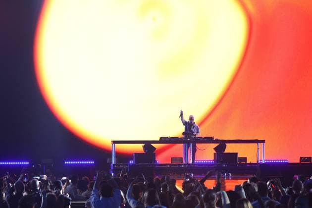 Diplo performs on stage during the iHeartRadio Music Festival Concerts at T-Mobile Arena in Las Vegas, Nevada on Friday, September 19, 2025.  LAV2025091931 JAMESxATOA