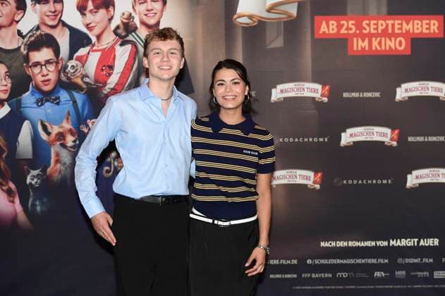 Leonard Conrads und Tomomi Themann bei der Premiere des Kinofilms Die Schule der magischen Tiere 4 im Astor Grand Cinema. Hannover, 20.09.2025