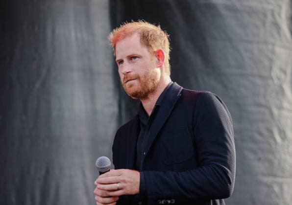 September 20, 2025, Santa Barbara, California, USA: Prince Harry, the Duke of Sussex, is as charming as ever as he graced the stage at One805 Live Concert at movie star Costner s Santa Barbara oceanfront estate in Summerland, CA, where Harry was about to give out the Heart of the Community AwardÃ¢â‚¬Â. One805.org is a multi-million-dollar fundraiser supporting mental health for Santa Barbara CountyÃ¢â‚¬â ¢s first responders. Santa Barbara USA - ZUMAk144 20250920_znp_k144_021 Copyright: xAmyxKatzx
