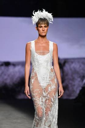 MALNE Mercedes-Benz Fashion Week de Madrid A model walks the runway wearing a design by MALNE during Mercedes-Benz Fashion Week de Madrid in IFERMA, 20 de septiembre 2025 Spain Featuring: A model walks the runway wearing a design by MALNE during Mercedes-Benz Fashion Week de Madrid in IFERMA, 20 de septiembre 2025 Spain Where: Madrid, Spain When: 20 Sep 2025 Credit: Oscar Gonzalez WENN Madrid Spain Copyright: xOscarxGonzalez WENNx wenn40663434 OFA ZOJx wenn40663434