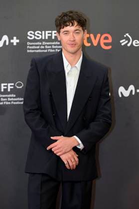 Tom Blyth bei der Premiere des Kinofilms Le Cri des gardes The Fence auf dem 73. Internationalen Filmfestival San Sebastian Festival Internacional de Cine de San Sebastian im Kursaal. San Sebastian, 21.09.2025