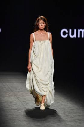 EGO Mercedes-Benz Fashion Week de Madrid - 21 Sep 2025 A model walks the runway wearing a design by Studio Cumbre during the Ego Mercedes-Benz Fashion Week de Madrid in IFERMA. Madrid Spain Copyright: xAtilanoxGarciax xSOPAxImagesx FOTO48965