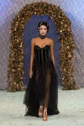 Aadnevik SS26 Show at London Fashion Week LONDON, UNITED KINGDOM - SEPTEMBER 21: A model walks the runway during Aadnevik Spring Summer 2026 show a la memoire de Marie Antoinette the last Queen at The Royal Horseguards Hotel as part of London Fashion Week in London, United Kingdom on September 21, 2025. Wiktor Szymanowicz Anadolu London United Kingdom. Editorial use only. Please get in touch for any other usage.  Copyright: x2025xAnadoluxWiktorxSzymanowiczx