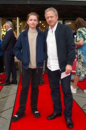 Alexander Rengger und Axel Pape bei der Premiere des Theaterstücks Miss Merkel - Mord in der Uckermark in der Komödie am Kurfürstendamm im Ernst-Reuter-Saal. Berlin, 21.09.2025