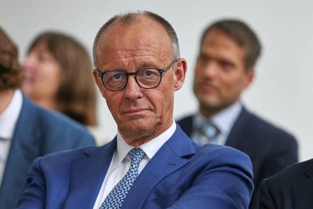 Berlin, Deutschland, 22.09.2025: Bundeskanzleramt: Preisverleihung startsocial 2025 : Bundeskanzler Friedrich Merz (CDU) übergibt den Preis Copyright: xdtsxNachrichtenagenturx dts_83566