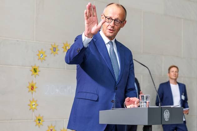 Preisverleihung der Bundespreisträger des Wettbewerbs startsocial Pressetermin bei der Preisverleihung der Bundespreisträger des Wettbewerbs (startsocial) mit Bundeskanzler Friedrich Merz (CDU) in Berlin am 22.09.2025. Berlin Berlin Deutschland Kanzleramt