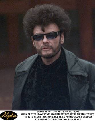 Gary Glitter Sentenced to 16 Years for Sex Offenses February 27, 2015 - File - 70-year-old Former pop star GARY GLITTER has been jailed for a total of 16 years for sexually abusing three young girls between 1975 and 1980. Glitter, whose real name is Paul Gadd, was sentenced for attempted rape, four counts of indecent assault and one of having sex with a girl under 13. Sentencing, Judge McCreath said he could find no real evidence that Gadd had atoned for his crimes. Pictured - Nov. 26, 1998 - Bristol, Great Britain - Gary Glitter Leaves Tate Magistrates Court In Bristol. He is to stand Trial On Child Sex and Pornography Charges at Bristol Crown Court On 18 January Copyright: xGlobexPhotosx