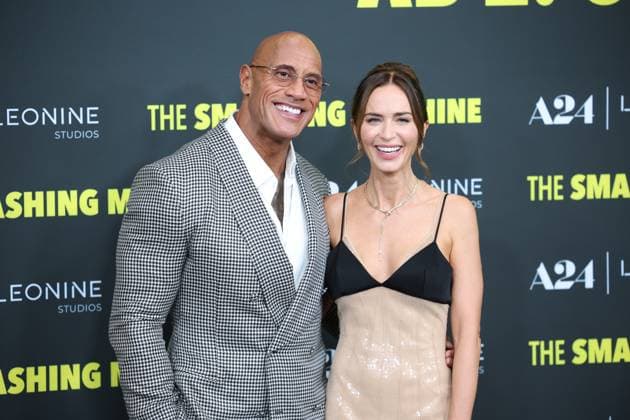 Premiere THE SMASHING MACHINE Zwischen Triumph und Abgrund Dwayne The Rock Johnson Emily Blunt Deutschlandpremiere im Berliner Zoo Palast Kino von THE SMASHING MACHINE Zwischen Triumph und Abgrund
