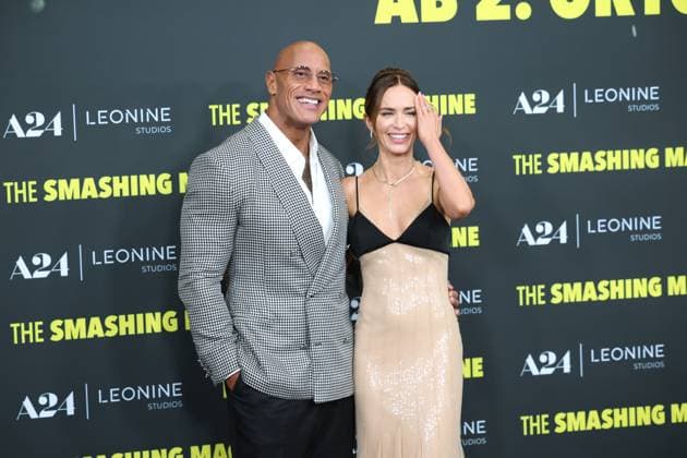 Premiere THE SMASHING MACHINE Zwischen Triumph und Abgrund Dwayne The Rock Johnson Emily Blunt Deutschlandpremiere im Berliner Zoo Palast Kino von THE SMASHING MACHINE Zwischen Triumph und Abgrund
