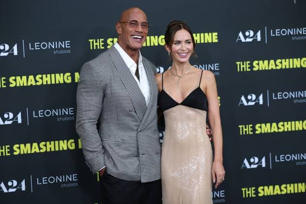 Premiere THE SMASHING MACHINE Zwischen Triumph und Abgrund Dwayne The Rock Johnson Emily Blunt Deutschlandpremiere im Berliner Zoo Palast Kino von THE SMASHING MACHINE Zwischen Triumph und Abgrund