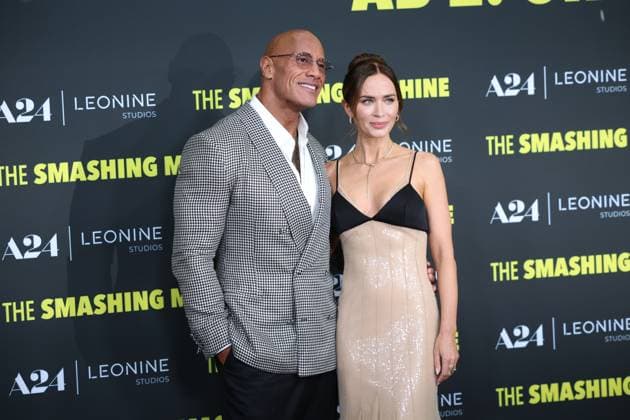 Premiere THE SMASHING MACHINE Zwischen Triumph und Abgrund Dwayne The Rock Johnson Emily Blunt Deutschlandpremiere im Berliner Zoo Palast Kino von THE SMASHING MACHINE Zwischen Triumph und Abgrund