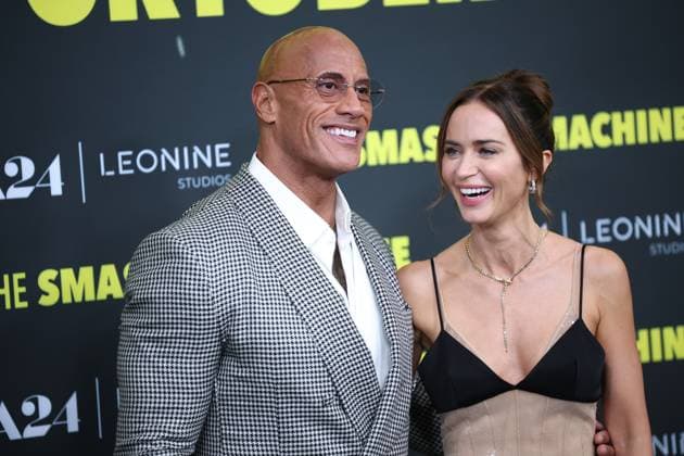 Premiere THE SMASHING MACHINE Zwischen Triumph und Abgrund Dwayne The Rock Johnson Emily Blunt Deutschlandpremiere im Berliner Zoo Palast Kino von THE SMASHING MACHINE Zwischen Triumph und Abgrund