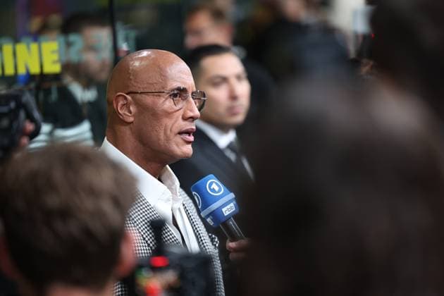 Premiere THE SMASHING MACHINE Zwischen Triumph und Abgrund Dwayne The Rock Johnson im Interview Deutschlandpremiere im Berliner Zoo Palast Kino von THE SMASHING MACHINE Zwischen Triumph und Abgrund