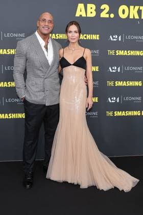 Dwayne Johnson und Emily Blunt attend The Smashing Machine premiere at Zoo Palast on September 22, 2025 in Berlin, Germany. The Smashing Machine Berlin Premiere on on September 22, 2025 in Berlin, Germany.