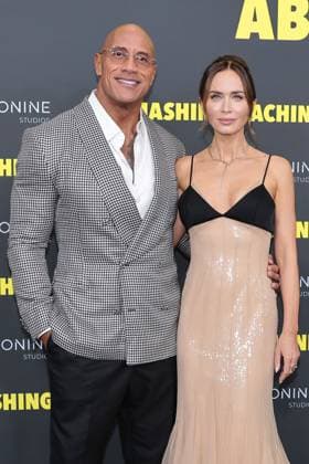 Dwayne Johnson und Emily Blunt bei der THE SMASHING MACHINE Film Premiere im Zoo Palast in Berlin am 22.09.2025 in Berlin The Smashing Machine Filmpremiere in Berlin