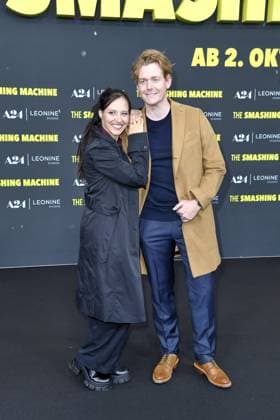 Deutschlandpremiere von THE SMASHING MACHINE Nadja Jo Klapper und Johannes Heinrichs bei der Deutschlandpremiere von THE SMASHING MACHINE in Berlin Datum 22.09..2025 Copyright: xEventpressxBerndtx
