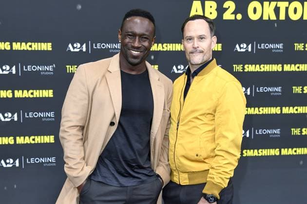 Deutschlandpremiere von THE SMASHING MACHINE Jerry Kwarteng und Nico Birnbaum bei der Deutschlandpremiere von THE SMASHING MACHINE in Berlin Datum 22.09..2025 Copyright: xEventpressxBerndtx
