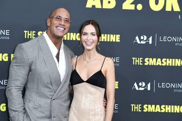 Deutschlandpremiere von THE SMASHING MACHINE Dwayne Johnson und Emily Blunt bei der Deutschlandpremiere von THE SMASHING MACHINE in Berlin Datum 22.09..2025 Copyright: xEventpressxBerndtx