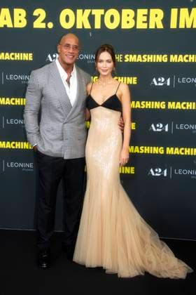 The Smashing Machine , Filmpremiere im Zoo Palast, Berlin, 22.09.2025 Dwayne Johnson, Emily Blunt, THE SMASHING MACHINE , Red Carpet zur Deutschland-Premiere im ZOO PALAST, Berlin, 22.09.2025 Berlin Zoo Palast Deutschland, germany Copyright: xChristianxBehringx