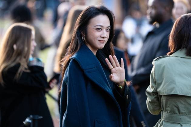Burberry show at the London Fashion Week - 22 Sep 2025 Tang Wei attends the Burberry show during the London Fashion Week at Hyde Park. London United Kingdom Copyright: xLounisxTiarx xSOPAxImagesx _DSC7184