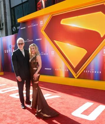 Los Angeles Premiere Of Warner Bros. Superman in Hollywood, USA - 07 Jul 2025 Director James Gunn and wife actress Jennifer Holland Gunn attend the Premiere of Warner Bros. Superman held at The TCL Chinese Theater in Hollywood. Hollywood United States Copyright: xAlbertxLxOrtegax xSOPAxImagesx SupermanPremiere144