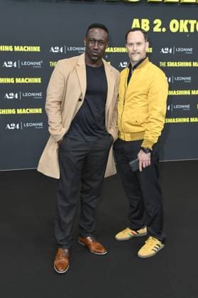 Jerry Kwarteng und Nico Birnbaum bei der Deutschlandpremiere von THE SMASHING MACHINE in Berlin am 22.09.2025