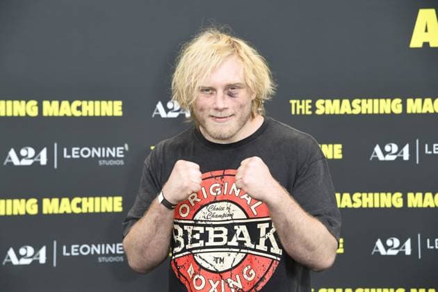 Frederic Vosgroene (der Neandertaler) bei der Deutschlandpremiere von THE SMASHING MACHINE in Berlin am 22.09.2025