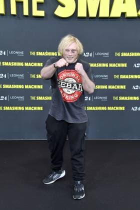 Frederic Vosgroene (der Neandertaler) bei der Deutschlandpremiere von THE SMASHING MACHINE in Berlin am 22.09.2025