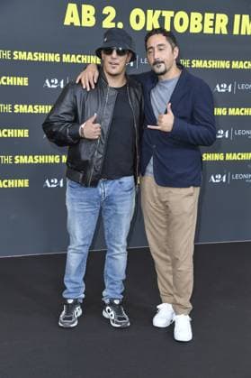 Eko Fresh und Farid Bang bei der Deutschlandpremiere von THE SMASHING MACHINE in Berlin am 22.09.2025