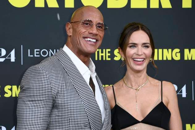 Dwayne Johnson und Emily Blunt bei der Premiere des Kinofilms The Smashing Machine im Zoo Palast. Berlin, 22.09.2025