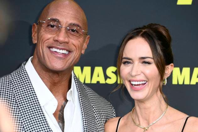 Dwayne Johnson und Emily Blunt bei der Premiere des Kinofilms The Smashing Machine im Zoo Palast. Berlin, 22.09.2025