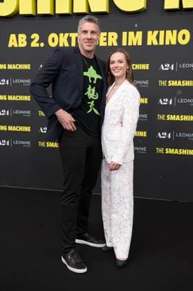 Mike (AsgardSTO) und Nadja Gallera bei der Premiere des Kinofims The Smashing Machine im Zoo Palast. Berlin, 22.09.2025