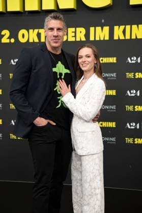 Mike (AsgardSTO) und Nadja Gallera bei der Premiere des Kinofims The Smashing Machine im Zoo Palast. Berlin, 22.09.2025