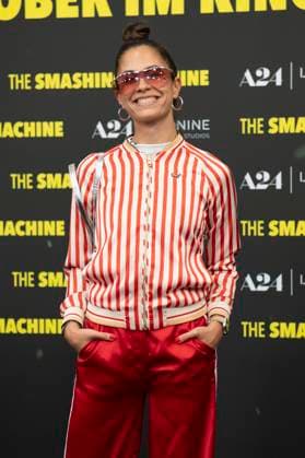 Zora Alber bei der Premiere des Kinofims The Smashing Machine im Zoo Palast. Berlin, 22.09.2025
