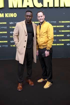 Jerry Kwarteng und Nico Birnbaum bei der Premiere des Kinofims The Smashing Machine im Zoo Palast. Berlin, 22.09.2025