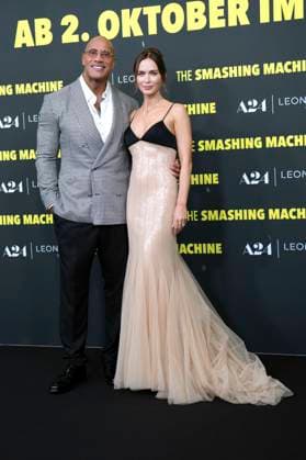 Dwayne Johnson und Emily Blunt bei der Premiere des Kinofims The Smashing Machine im Zoo Palast. Berlin, 22.09.2025