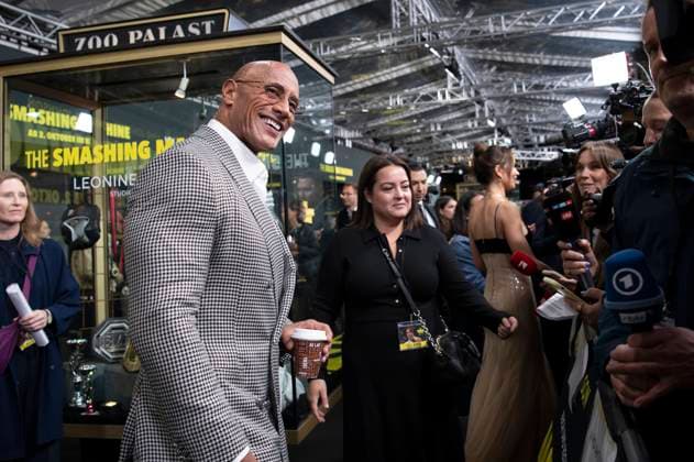 Dwayne Johnson bei der Premiere des Kinofims The Smashing Machine im Zoo Palast. Berlin, 22.09.2025