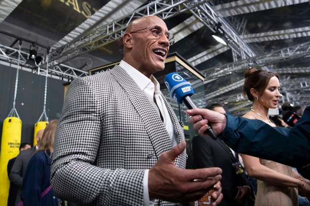 Dwayne Johnson und Emily Blunt bei der Premiere des Kinofims The Smashing Machine im Zoo Palast. Berlin, 22.09.2025