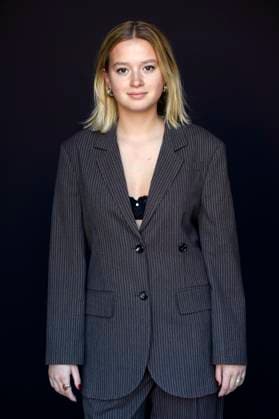 Ella Paaske bei einem exklusiven Photoshooting mit dem Team des Kinofilms Vaegtlos Weightless auf dem 73. Internationalen Filmfestival San Sebastian Festival Internacional de Cine de San Sebastian im Hotel Maria Cristina. San Sebastian, 23.09.2025