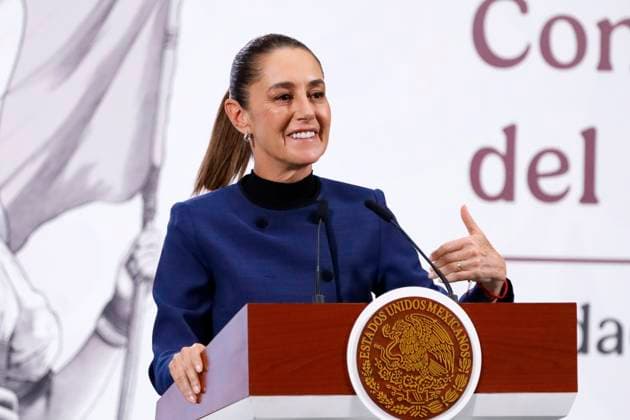 Mexican President Claudia Sheinbaum News Conference Mexican President Claudia Sheinbaum Pardo speaks about the country s health services report during a press conference at the National Palace. on September 23, 2025, in Mexico City, Mexico. (Photo by Luis Barron Eyepix Group) Copyright: xLuisxBarronx xEyepixxGroupx LB_23092025_124828