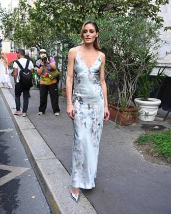 Milan, ITALY: Milan, Arrivals at the Alberta Ferretti fashion show. Pictured: Olivia Palermo Milan ITALY  - ZUMAp169 20250923_zea_p169_642 Copyright: xManuelexMangiarottix